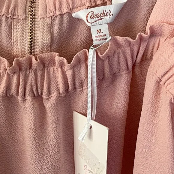 Candie's Separated Shoulder Soft Pink Top in Junior's Size XL NWT - Picture 5 of 11